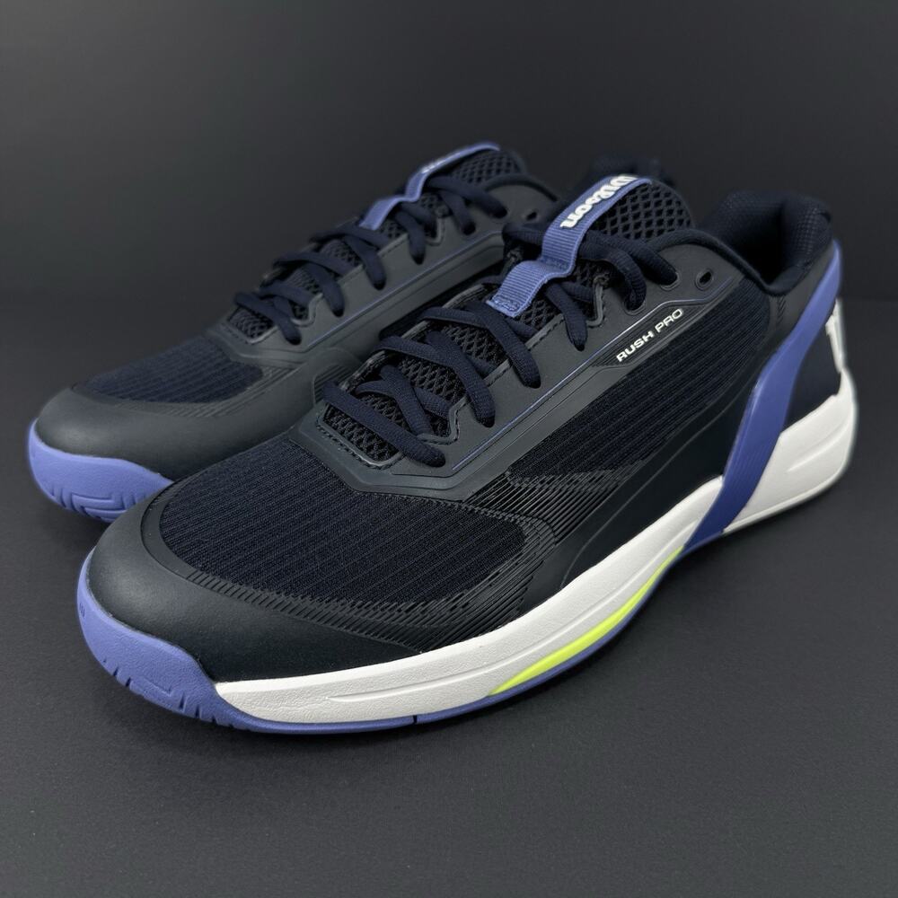 Wilson Rush Pro 5 Mens 10 Tennis Shoes Blue Court Sneakers SAMPLE New